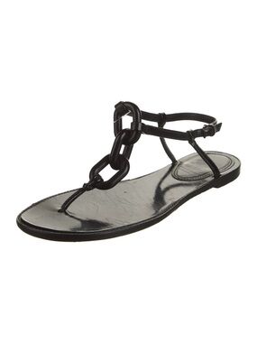 Burberry Chain Link Thong Sandals
